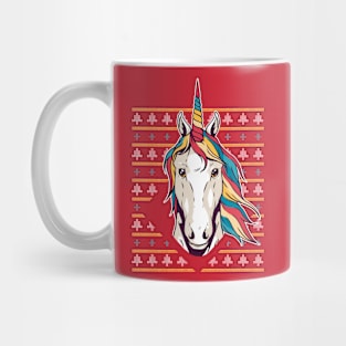 Unicorn Ugly Christmas Sweater Mug